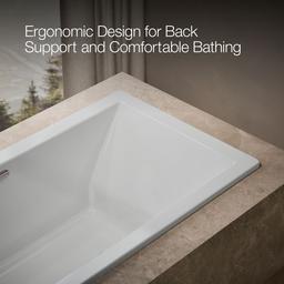 Underscore 72'' x 36'' drop-in bath with Bask heated surface - image 7