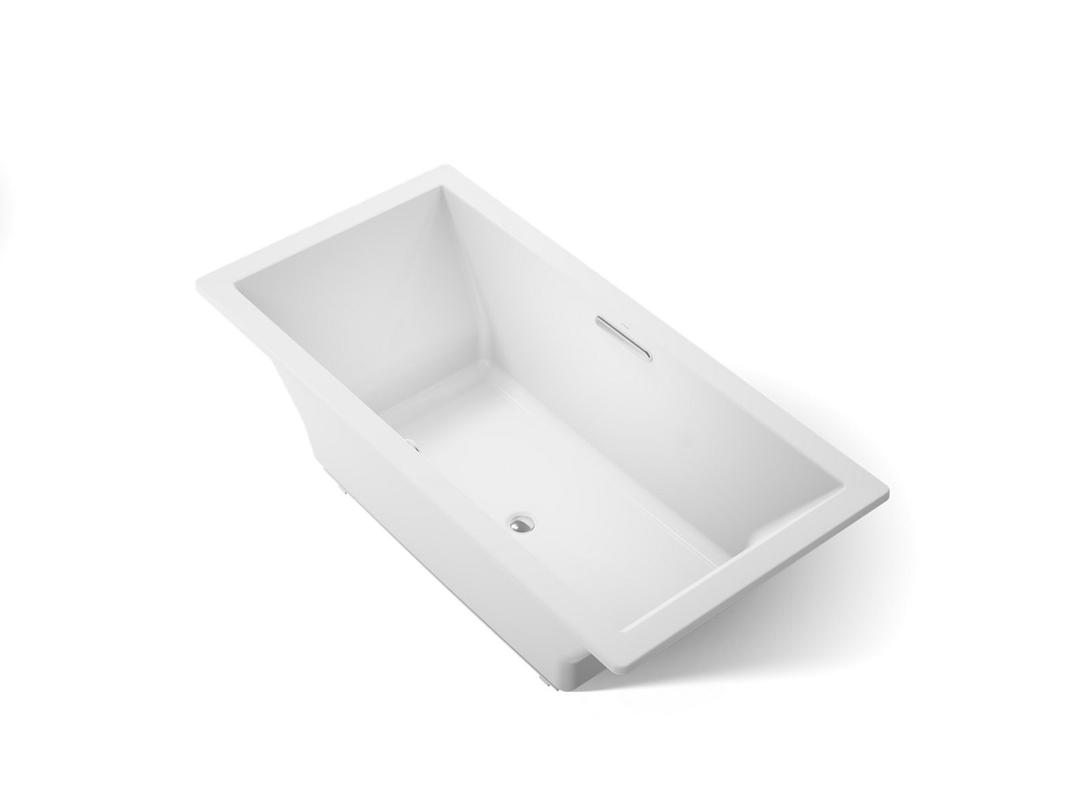 Underscore 72'' x 36'' drop-in bath with Bask heated surface by Kohler