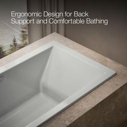 Underscore 72'' x 36'' drop-in bath with Bask heated surface - image 7