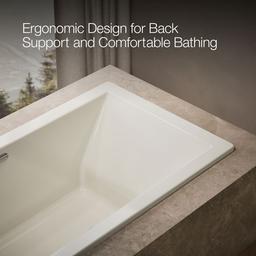 Underscore 72'' x 36'' drop-in bath with Bask heated surface - image 7