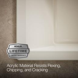 Underscore 72'' x 36'' drop-in bath with Bask heated surface - image 9