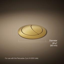 Kohler Persuade Dual-flush Actuator - Vibrant Brushed Moderne - Brass - image 3