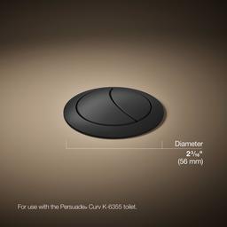 Kohler Persuade Dual-flush Actuator - - Matte Black - image 3