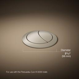 Kohler Persuade Dual-flush Actuator - Vibrant - Brushed Nickel - image 3