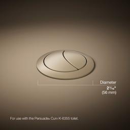 Kohler Persuade Dual-flush Actuator - Vibrant Brushed - Bronze - image 3