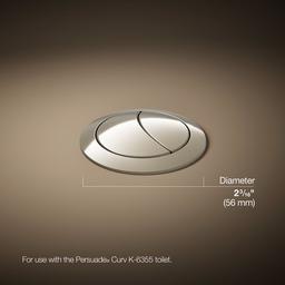 Kohler Persuade Dual-flush Actuator - Vibrant Polished - Nickel - image 3