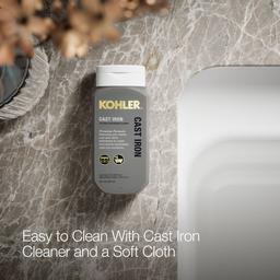 Glen FallsE 25'' top-/undermount single-bowl utility sink - White - image 4