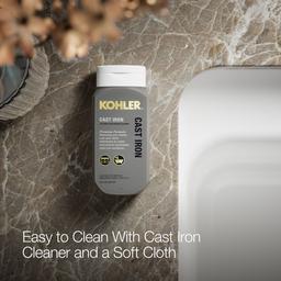 Glen FallsE 25'' top-/undermount single-bowl utility sink - White - image 4