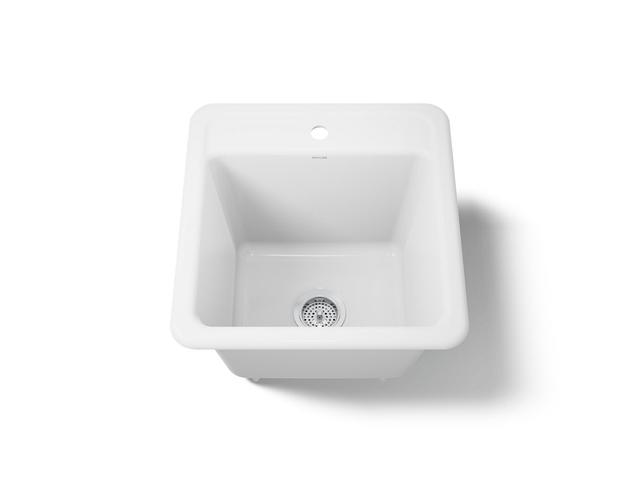 Kohler Park Fallse 21'' Top-/undermount Single-bowl Utility Sink - White