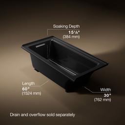 Archer 60'' x 30'' alcove bath, left drain - image 3