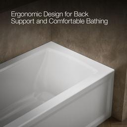 Archer 60'' x 30'' alcove bath, left drain - image 8