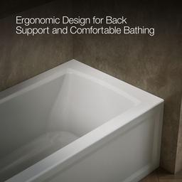 Archer 60'' x 30'' alcove bath, left drain - image 8