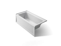 Archer 60'' x 30'' alcove bath, left drain - image 1