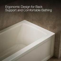 Archer 60'' x 30'' alcove bath, left drain - image 8