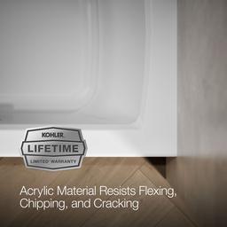 Archer 60'' x 30'' alcove bath with Bask heated surface, alcove left drain - image 10