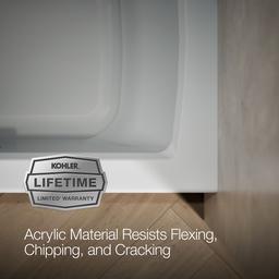 Archer 60'' x 30'' alcove bath with Bask heated surface, alcove left drain - image 10