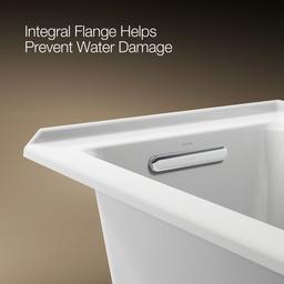 Archer 60'' x 30'' alcove bath with Bask heated surface, left drain - image 9