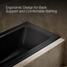 Archer 60'' x 30'' alcove bath with Bask heated surface, left drain - image 8