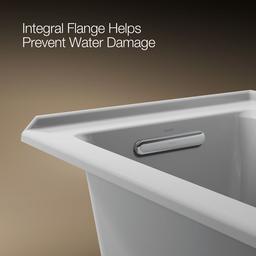 Archer 60'' x 30'' alcove bath with Bask heated surface, left drain - image 9