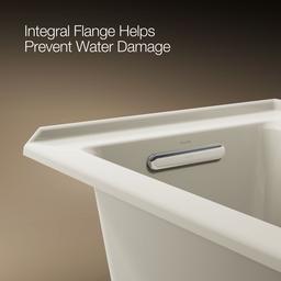 Archer 60'' x 30'' alcove bath with Bask heated surface, left drain - image 9