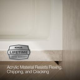 Archer 60'' x 30'' alcove bath with Bask heated surface, left drain - image 10