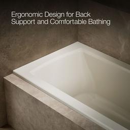 Archer 60'' x 30'' alcove bath, right drain - image 8