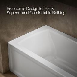 Archer 60'' x 30'' alcove bath right drain - image 8