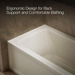 Archer 60'' x 30'' alcove bath right drain - image 8