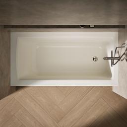 Archer 60'' x 30'' alcove bath right drain - image 7