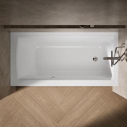 Archer 60'' x 30'' alcove bath with Bask heated surface, right drain - image 7