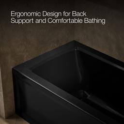 Archer 60'' x 30'' alcove bath with Bask heated surface, right drain - image 8