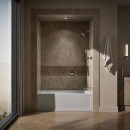 Archer 60'' x 30'' alcove bath with Bask heated surface, right drain - image 4