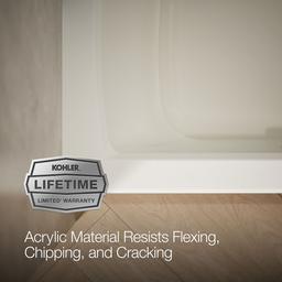 Archer 60'' x 30'' alcove bath with Bask heated surface, right drain - image 10