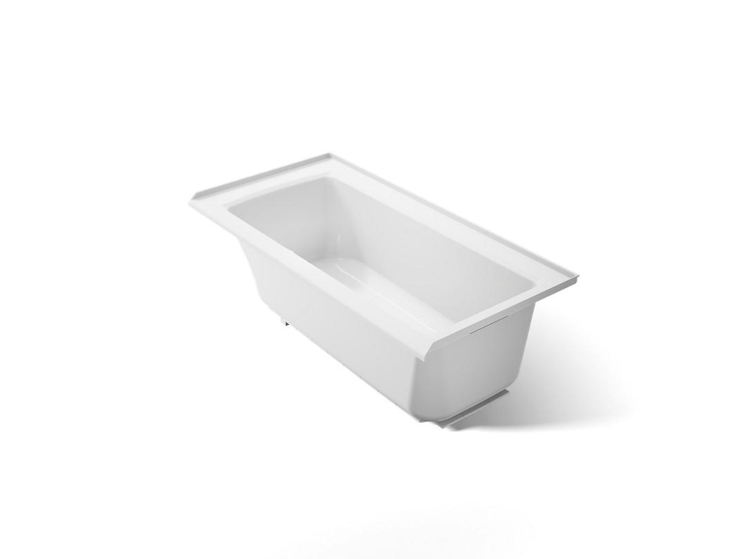 Archer 60'' x 30'' alcove bath with Bask heated surface, right drain by Kohler