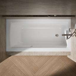 Archer 60'' x 30'' alcove bath with Bask heated surface, right drain - image 7