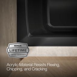 Archer 60'' x 30'' alcove bath with Bask heated surface, right drain - image 10