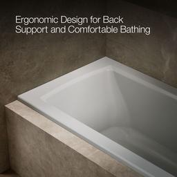 Archer 60'' x 30'' alcove bath with Bask heated surface, right drain - image 8