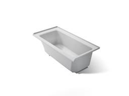 Archer 60'' x 30'' alcove bath with Bask heated surface, right drain - image 1