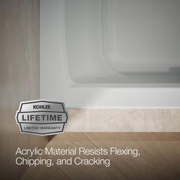 Archer 60'' x 30'' alcove bath with Bask heated surface, right drain - image 10