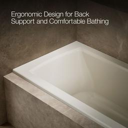 Archer 60'' x 30'' alcove bath with Bask heated surface, right drain - image 8