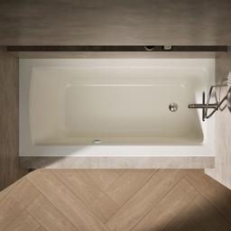 Archer 60'' x 30'' alcove bath with Bask heated surface, right drain - image 7