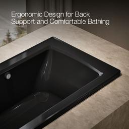 Archer 60'' x 30'' drop-in bath with Bask heated surface - image 7
