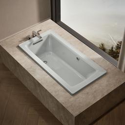 Archer 60'' x 30'' drop-in bath with Bask heated surface - image 2