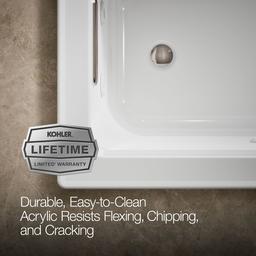 Archer 60'' x 30'' drop-in whirlpool bath - image 7