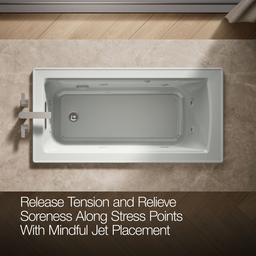 Archer 60'' x 30'' drop-in whirlpool bath - image 6