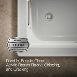 Archer 60'' x 30'' drop-in whirlpool bath - image 7