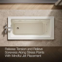 Archer 60'' x 30'' drop-in whirlpool bath - image 6