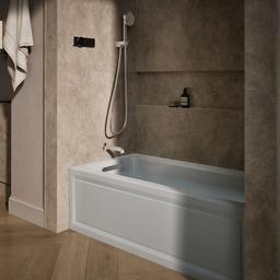 Archer 60'' x 30'' alcove Heated BubbleMassageE air bath, left drain - image 2