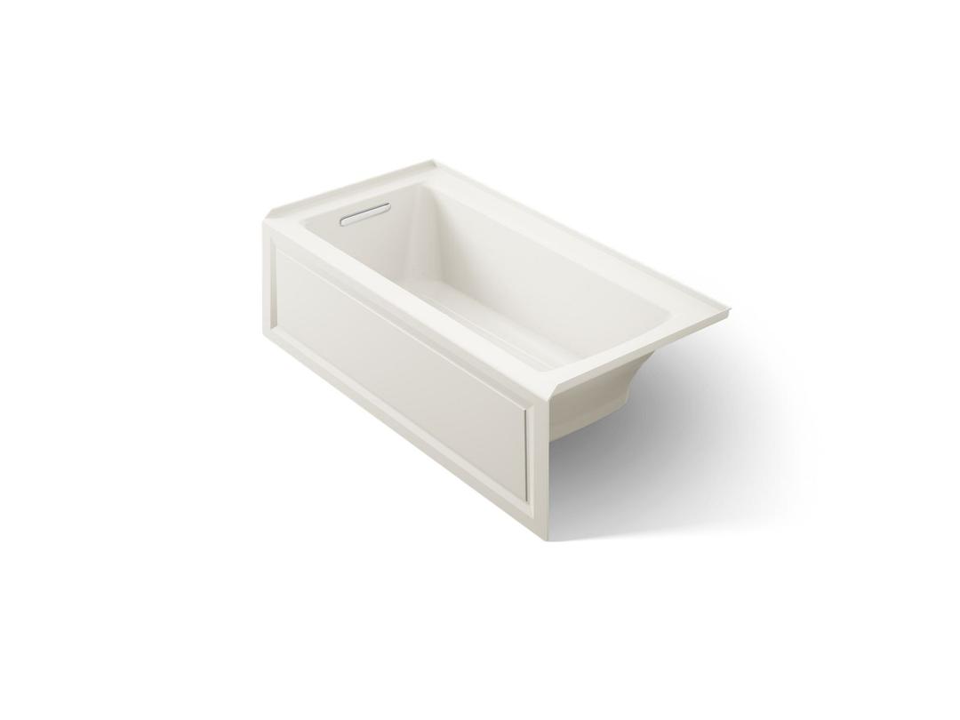 Archer 60'' x 30'' alcove Heated BubbleMassageE air bath, left drain by Kohler