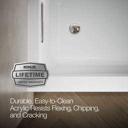 Archer 60'' x 30'' integral apron Heated BubbleMassageE air bath with Bask heated surface and left-hand drain - image 9